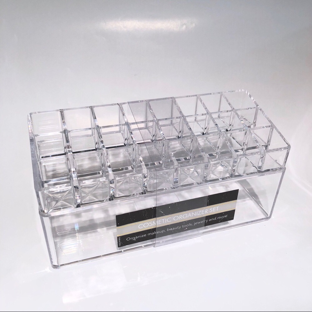 Cosmetic makeup lipstick organizer set 🎀